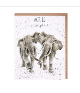 Wrendale Designs 'Age is Irrelephant' Card