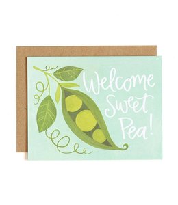 1Canoe2 Sweet Pea Greeting Card