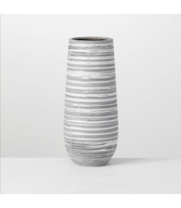 Sullivans Gift Gray Striped Vase