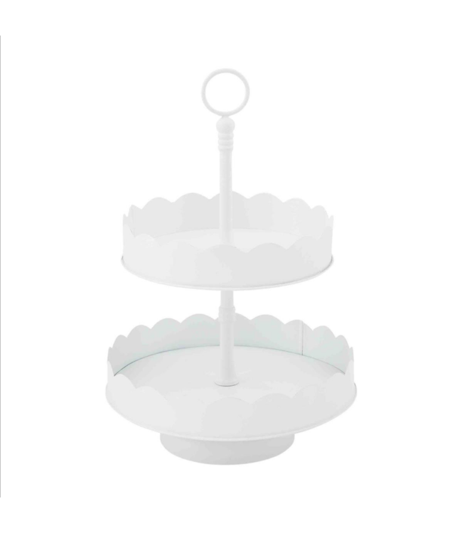 MudPie Scalloped Tiered Server