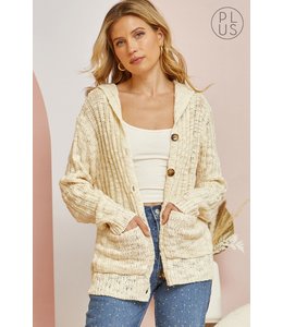 Andree Long Sleeves Oversized Cardigan