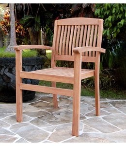 Plow & Hearth Teak Wood Chair
