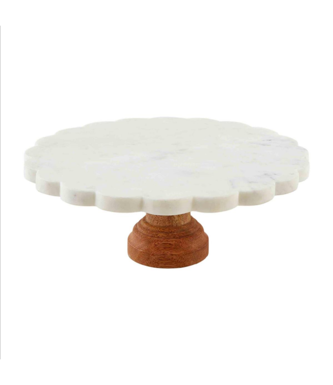 MudPie Scalloped Cake Stand