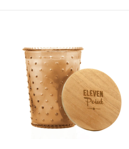 Eleven Point Picking Pecans Hobnail Candle in Caramel