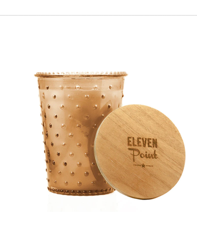 Eleven Point Canyon Hobnail Candle in Caramel