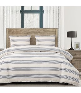 Hiend Accents Prescott Comforter Set, Navy- Super King