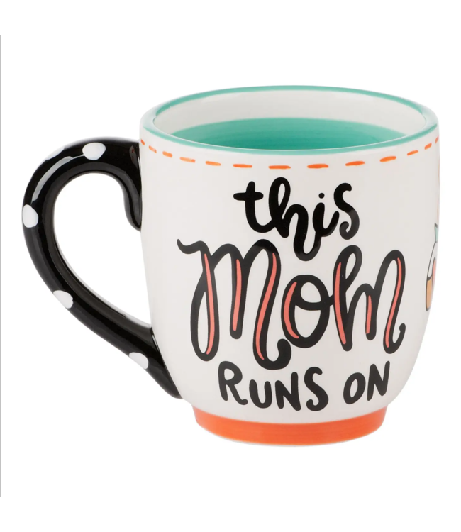 Glory Haus Mom Runs on Coffee and Chaos Mug