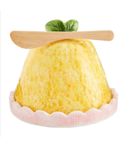 MudPie Fruit Cloche & Spreader Set- Lemon