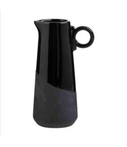 MudPie Black/White Bud Vase- Small