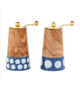 MudPie Dot Salt & Pepper Grinder Set