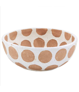 MudPie White Dot Bowl- Large