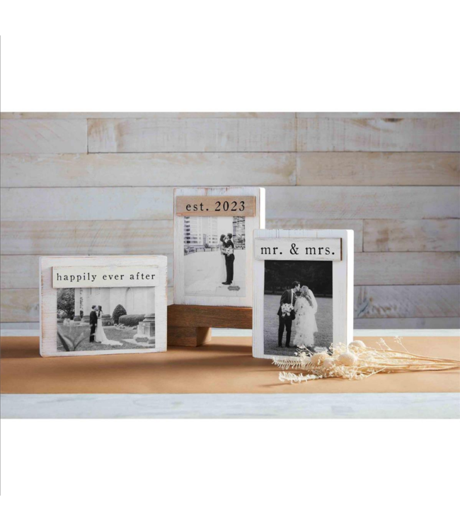 MudPie Mr. & Mrs. Magnetic Block Frame