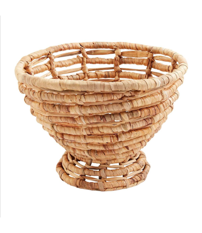 MudPie Woven Pedestal Bowl