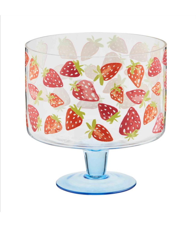 MudPie Strawberry Trifle Bowl