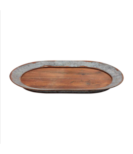 MudPie Weathered Oval Tray