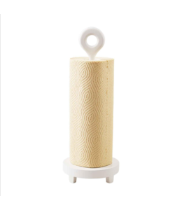 MudPie White Ring Paper Towel Holder