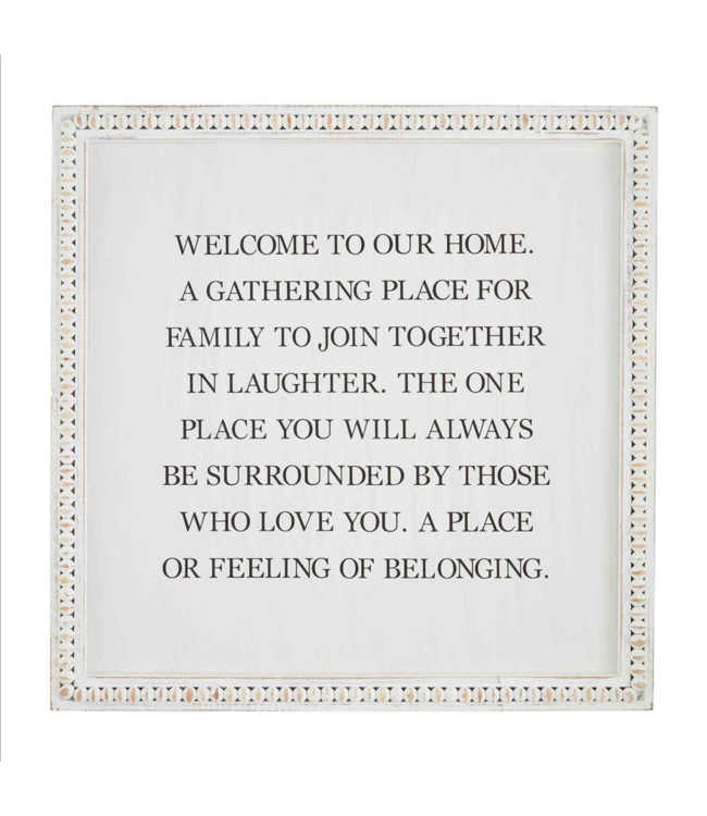 MudPie Welcome Bead Plaque