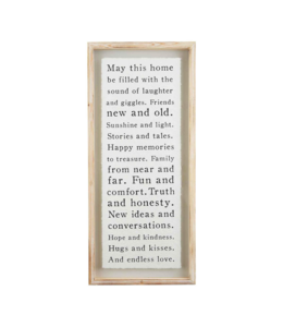 MudPie May This Home Glass Plaque