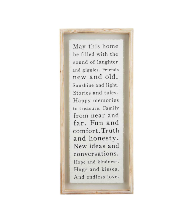 MudPie May This Home Glass Plaque