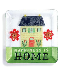 Demdaco Happiness is Home Square Plate