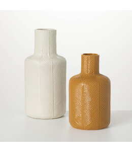 Sullivans Gift Artisanal Ceramic Vase- Yellow