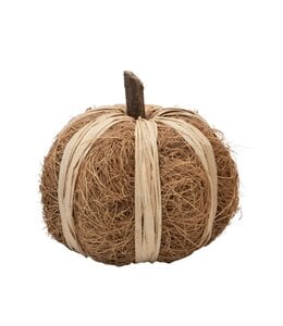 Creative Co-Op 3" Round Dried Coco Fiber pumpkin