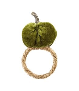 MudPie Pumpkin Napkin Ring-Green