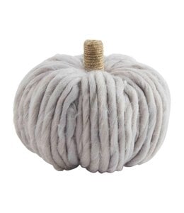 MudPie Gray Chuncky Pumpkin Sitter