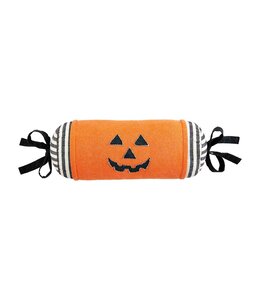 MudPie Pumpkin Halloween Bolster Pillow