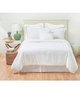 C&F Home Eyelashes White Comforter Set- Queen