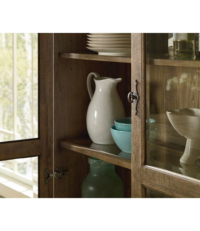 Bassett Woodridge Glass Door Wine Cabinet