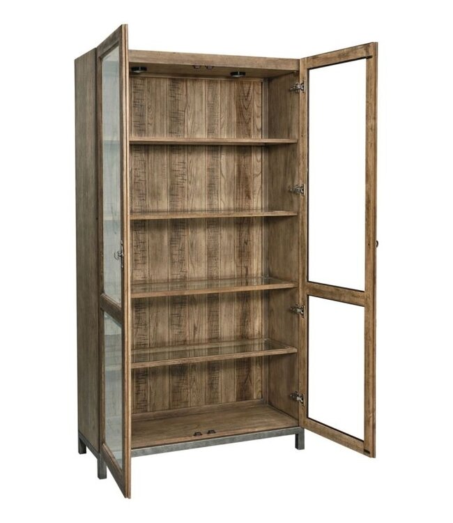 Bassett Woodridge Glass Door Wine Cabinet