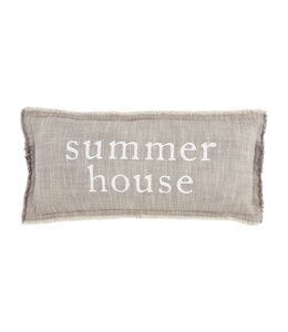 MudPie Summer House Lumbar Pillow
