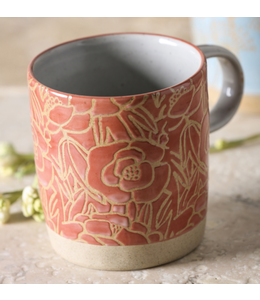 Evergreen Porcelain Cup, 12 OZ, Artisan Series 4, Red