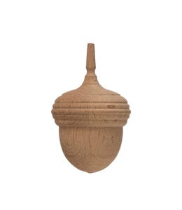 Creative Co-Op Paulownia Wood Acorn, Natural