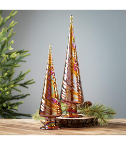 Sullivans Gift Glass Amber Tree- Small
