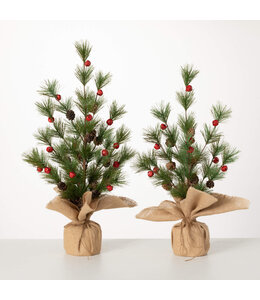 Sullivans Gift Pine Tree With Bells- Small