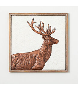 Sullivans Gift Reindeer Metal Relief Wall Art
