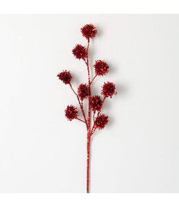 Sullivans Gift Red Glittered Ball Spray