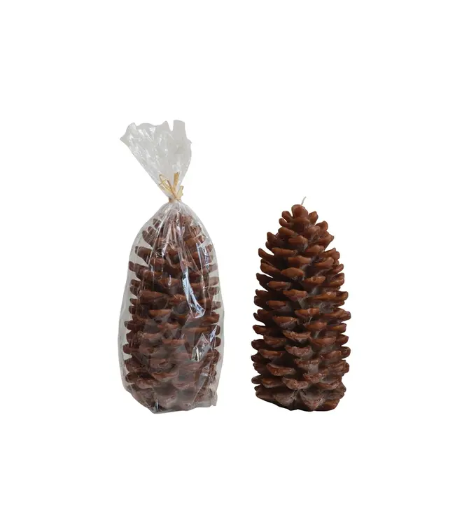 Creative Co-Op Unscented Pinecone Shaped Candle