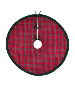 MudPie Tartan & Velvet Tree Skirt