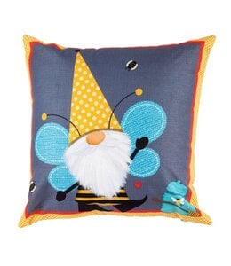 Evergreen Honey Gnomes Interchangeable Pillow Cover