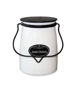 Milkhouse Candle Company Butter Jar 22 oz: Roasted Chestnuts