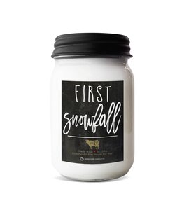 Milkhouse Candle Company Farmhouse 13 oz Mason: First Snowfall