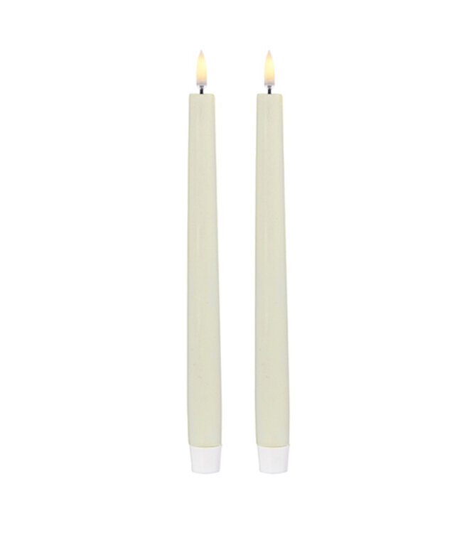 Sullivans Gift 11" Uyuni Ivory Taper Candles (Set Of Two)