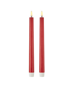 RAZ Imports Uyuni Red Taper Candles (Set Of Two)