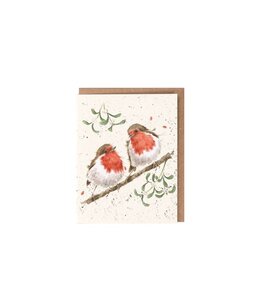 Wrendale Designs 'Mistletoe' Enclosure Card