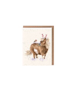 Wrendale Designs 'One Horse Open Sleigh' Enclosure Card