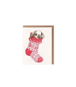 Wrendale Designs 'Christmas Stocking' Enclosure Card