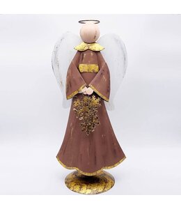 Lux Fragrances Angel W/Snowflakes Figure